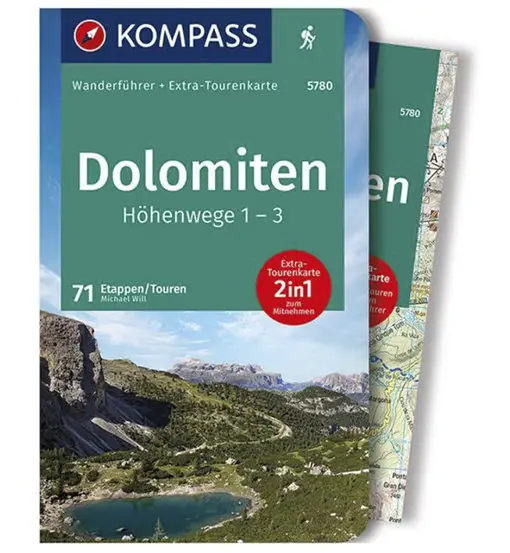 Carta N 5780 Dolomiten Höhenwege 1-3 1 50 000