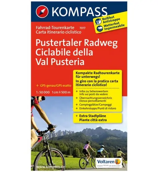 Carta N 7017 Ciclabile della Val Pusteria 1 50 000