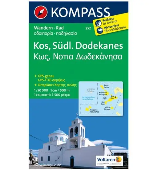 Carta Nr 252 Kos, Südl Dodekanes 1 50 000