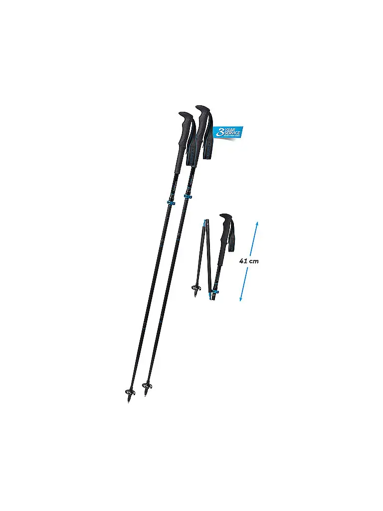 Bastoncini da trekking Carbon FXP ApproachCompact nero