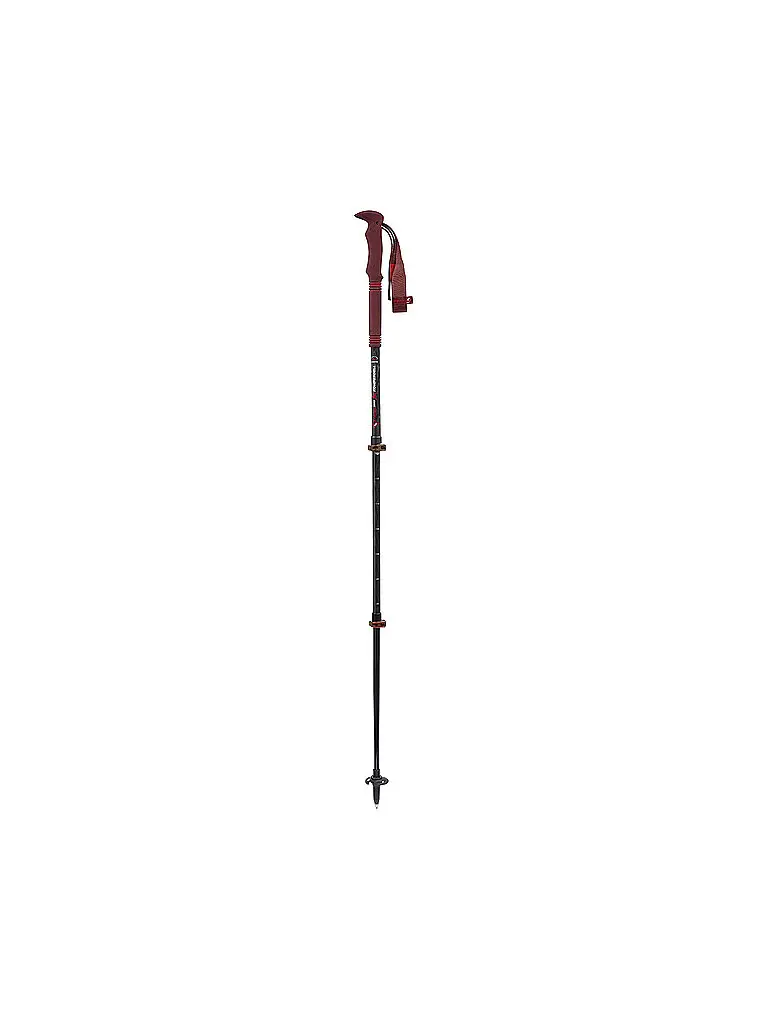 Bastoncini da trekking Carbon Pro Zero Compact rosso scuro