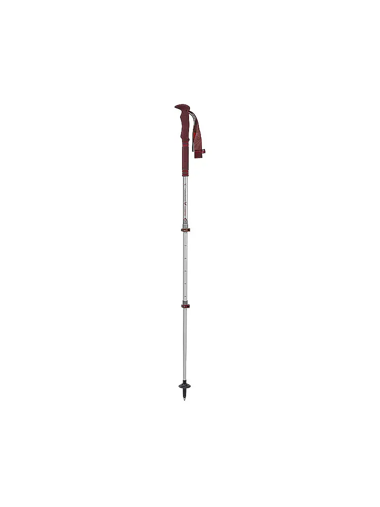 Bastoncini da trekking Explorer Zero Compact rosso scuro