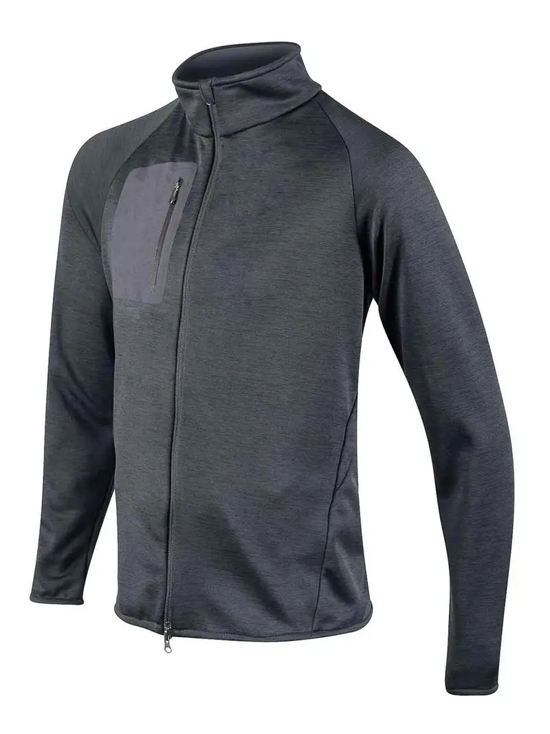 Maglione con cerniera intera Nero