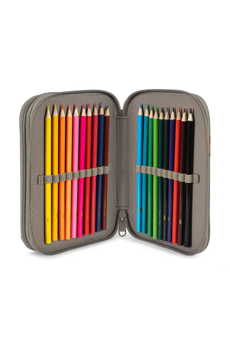 astuccio CLOVER PENCIL CASE colore grigio KS103456 miniatura 3