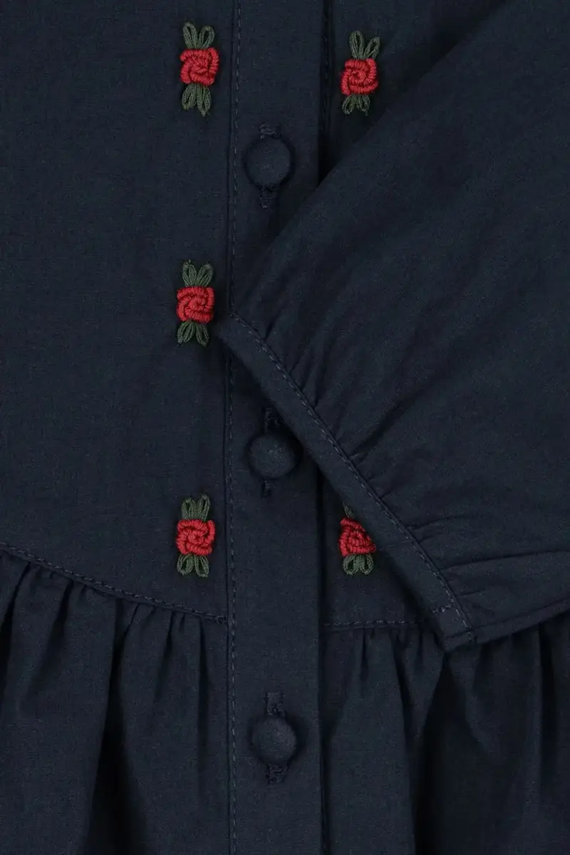 camicia di cotone per bambini EMMY SHIRT GOTS Blu navy miniatura 5