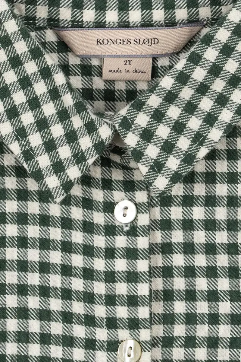 camicia di cotone per bambini FORET LS SHIRT GOTS Multicolore miniatura 3