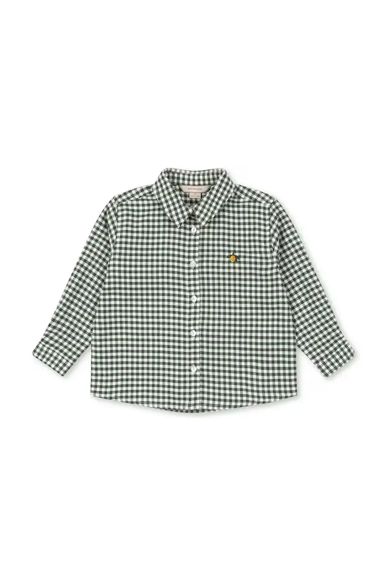 camicia di cotone per bambini FORET LS SHIRT GOTS Multicolore