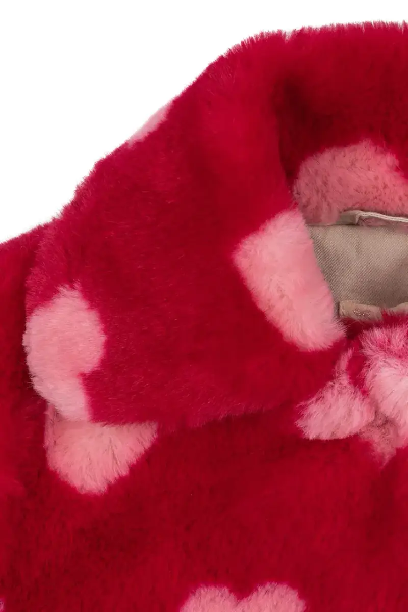 cappotto bambino/a FUZZIE COAT GRS Rosso miniatura 4