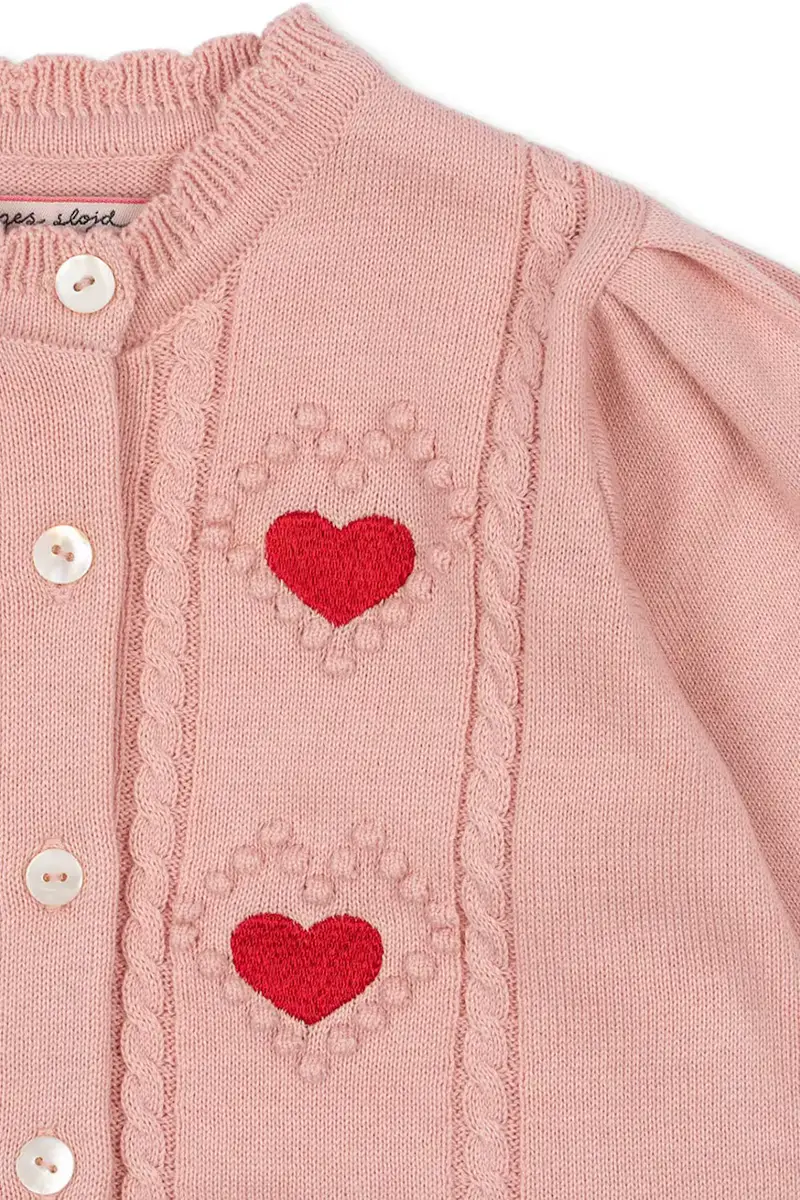 Konges Sløjd Cardigan Bambino Rosa 4150805 miniatura 3
