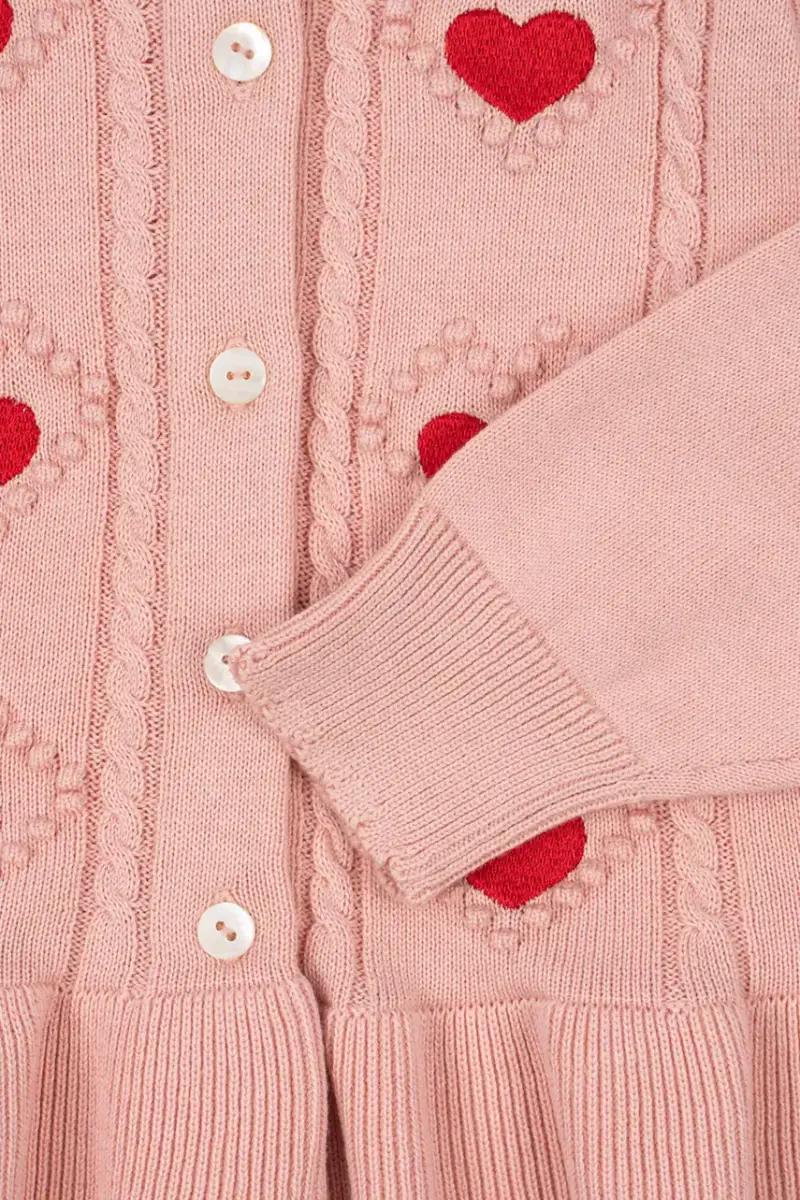 Konges Sløjd Cardigan Bambino Rosa 4150805 miniatura 4