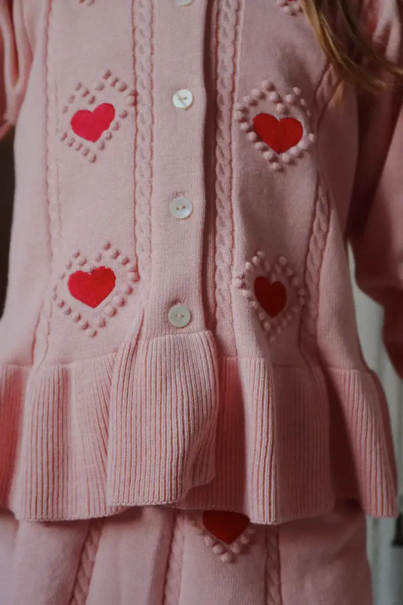 Konges Sløjd Cardigan Bambino Rosa 4150805 miniatura 5