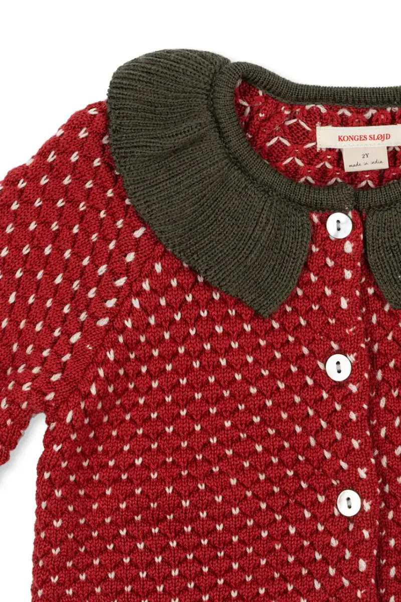 Konges Sløjd Cardigan Rosso 3958167 miniatura 3