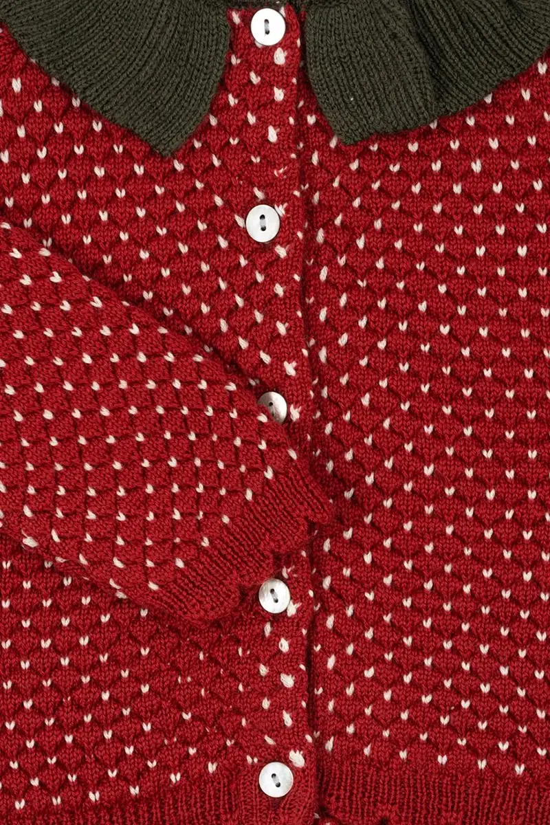 Konges Sløjd Cardigan Rosso 3958167 miniatura 4