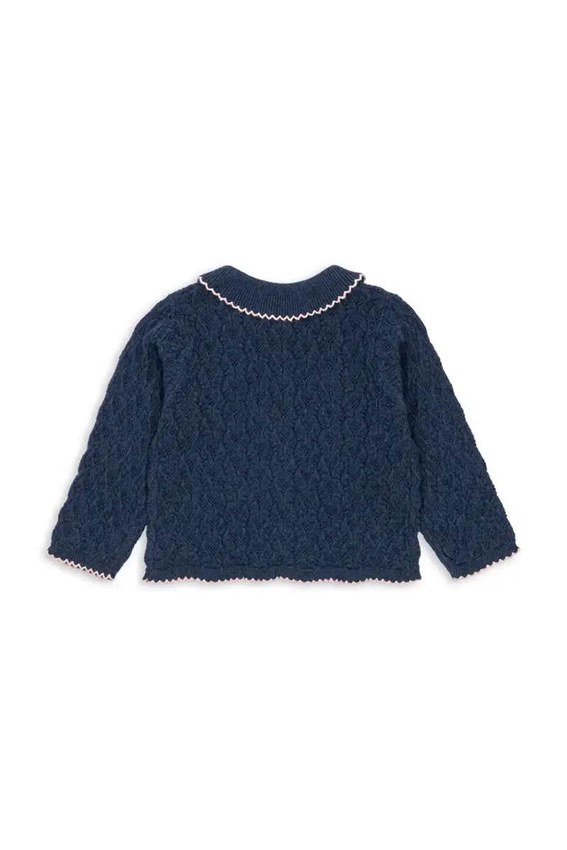 cardigan neonato/a ROSIER CARDIGAN colore blu navy KS103971 miniatura 2