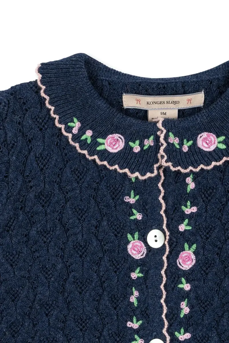 cardigan neonato/a ROSIER CARDIGAN colore blu navy KS103971 miniatura 3