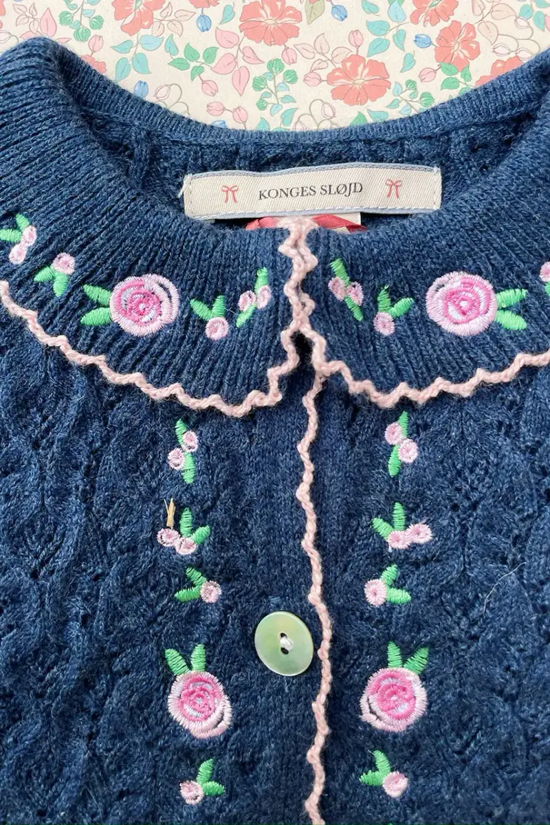 cardigan neonato/a ROSIER CARDIGAN colore blu navy KS103971 miniatura 5