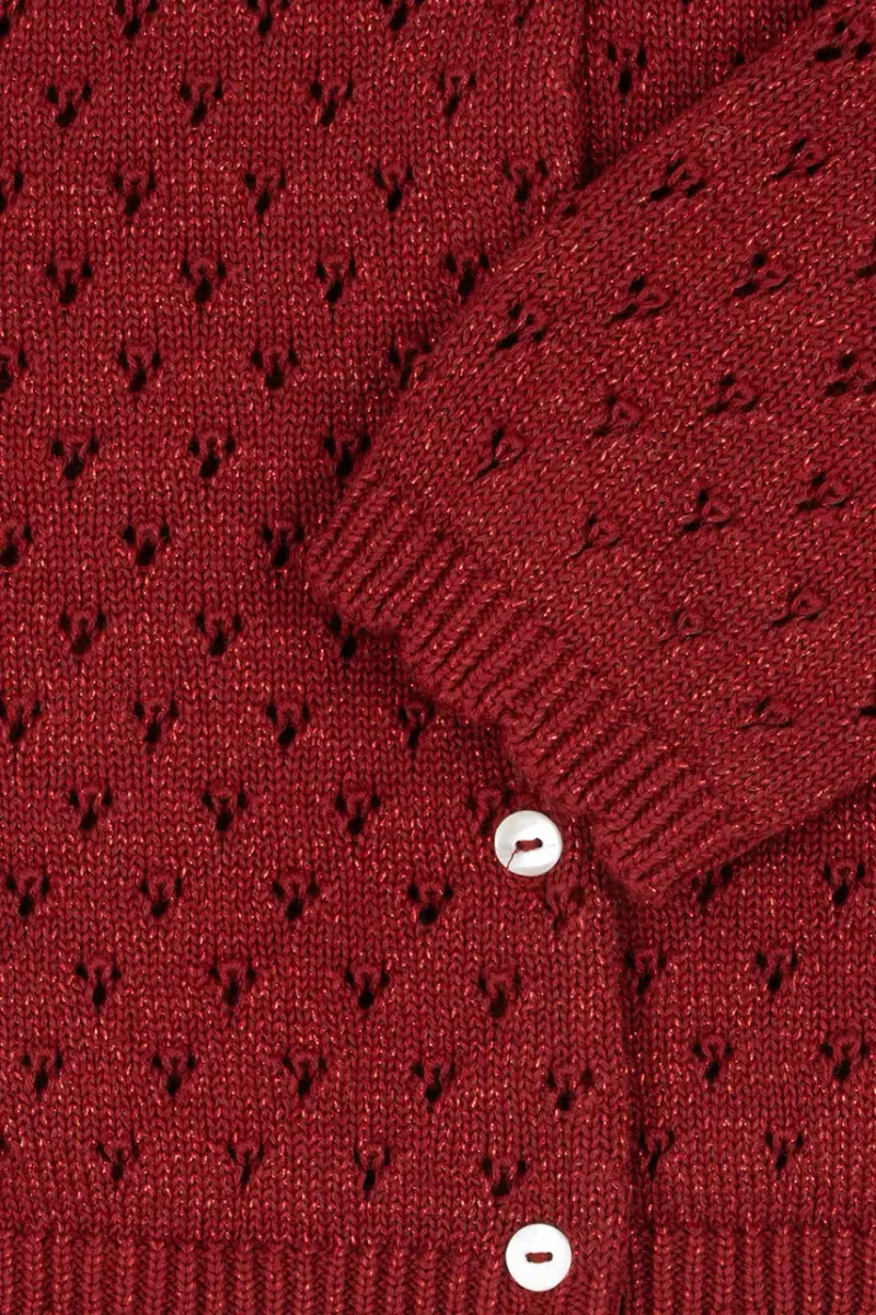 Konges Sløjd Cardigan Rosso 4151012 miniatura 4