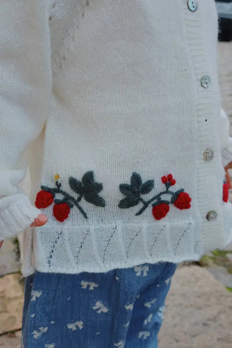 Konges Sløjd Cardigan Bianco 3766250