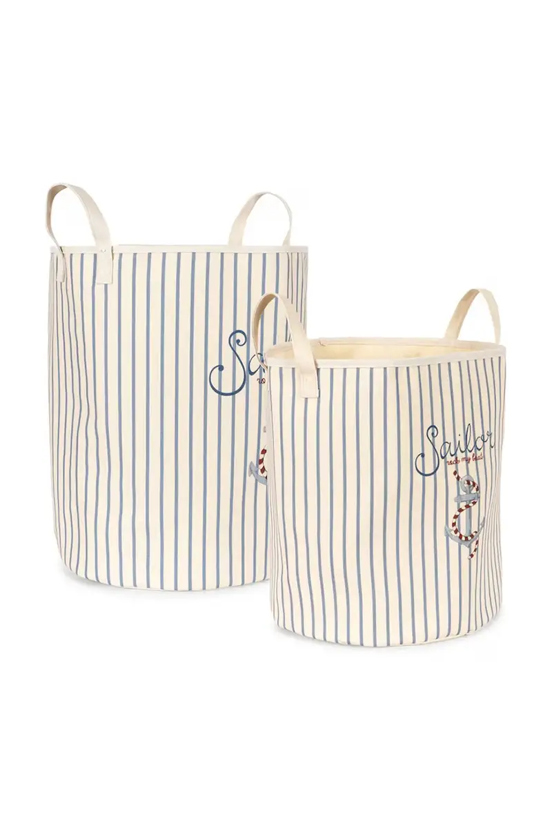 cestino portaoggetti TOY STORAGE BAGS SET pacco da 2 Blu miniatura 2