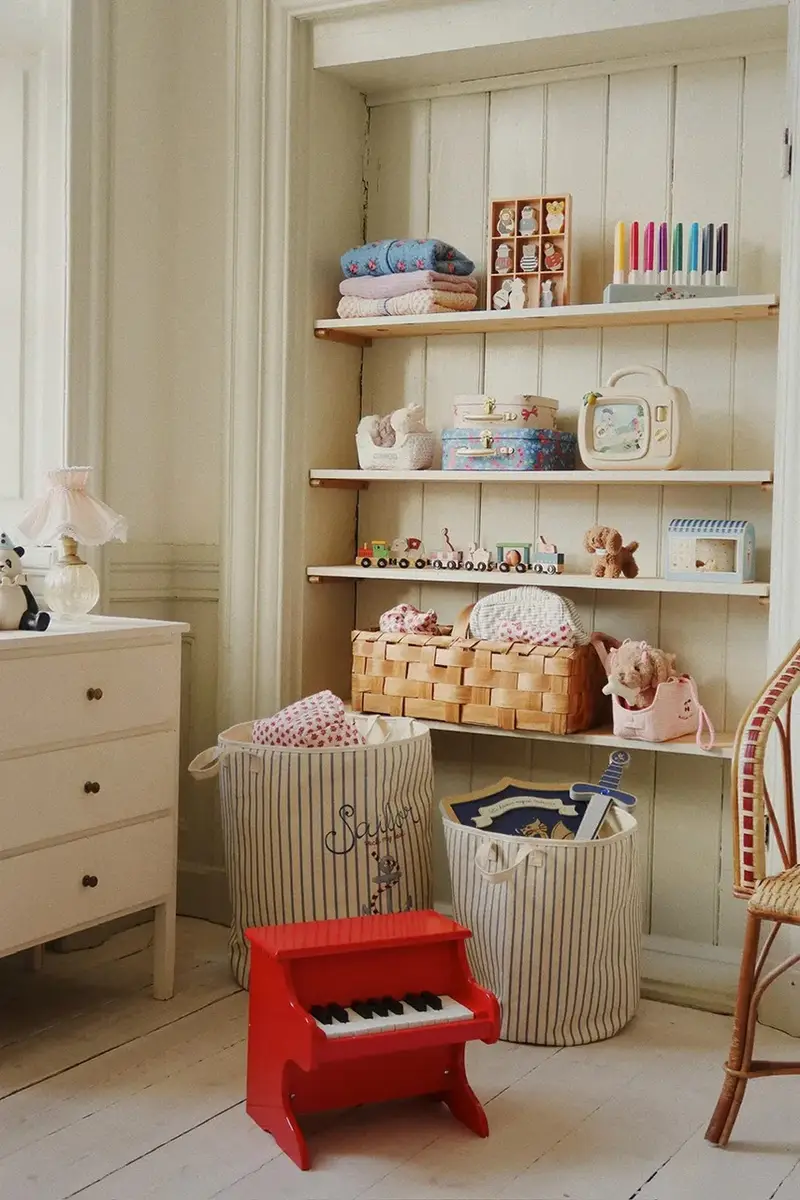 cestino portaoggetti TOY STORAGE BAGS SET pacco da 2 Blu miniatura 4