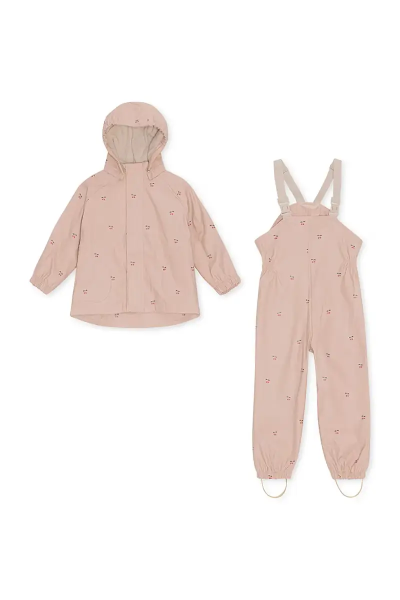 completo impermeabile bambini RAINY PALME SET Rosa