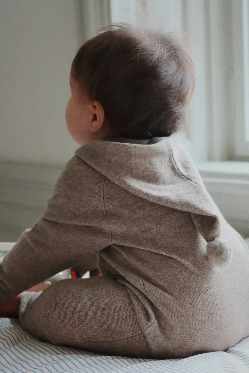 completo pagliacetti MATTOU KNIT ONESIE KS103904 Marrone miniatura 2