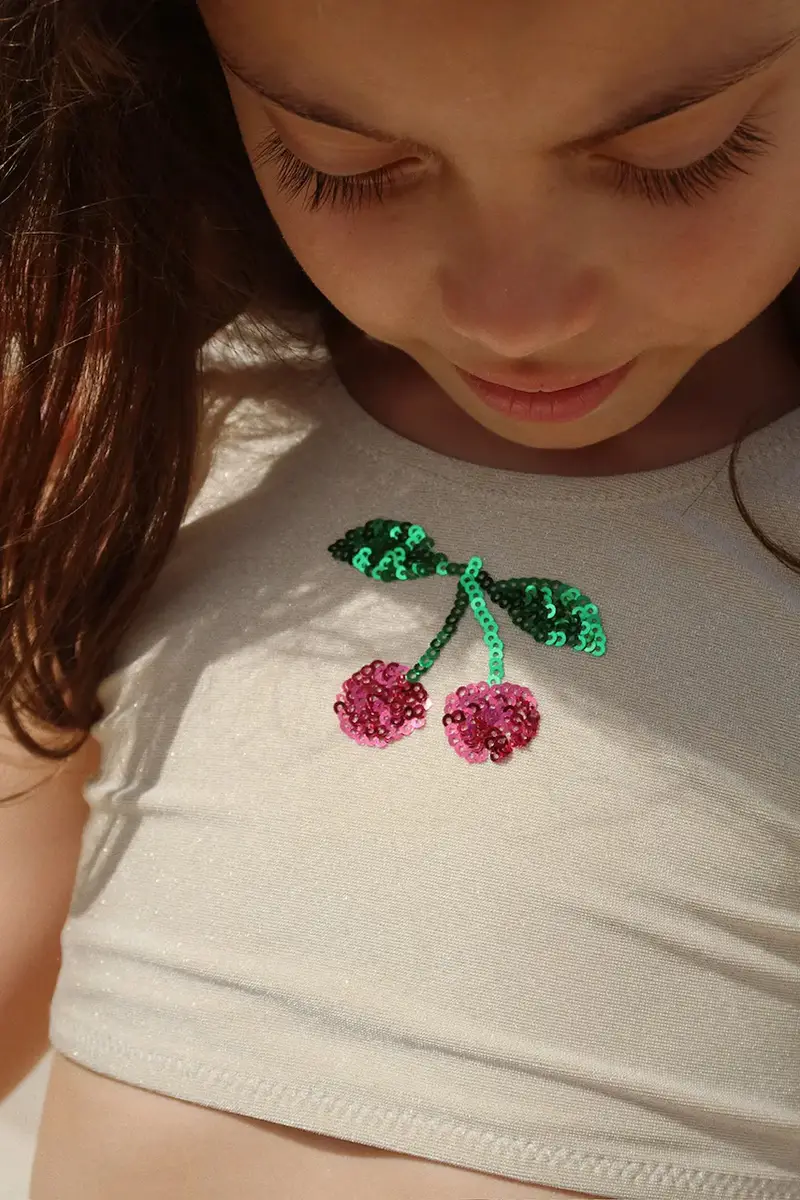 costume 2 pezzi bambino/a BEATRICE BIKINI colore beige KS102639 miniatura 5