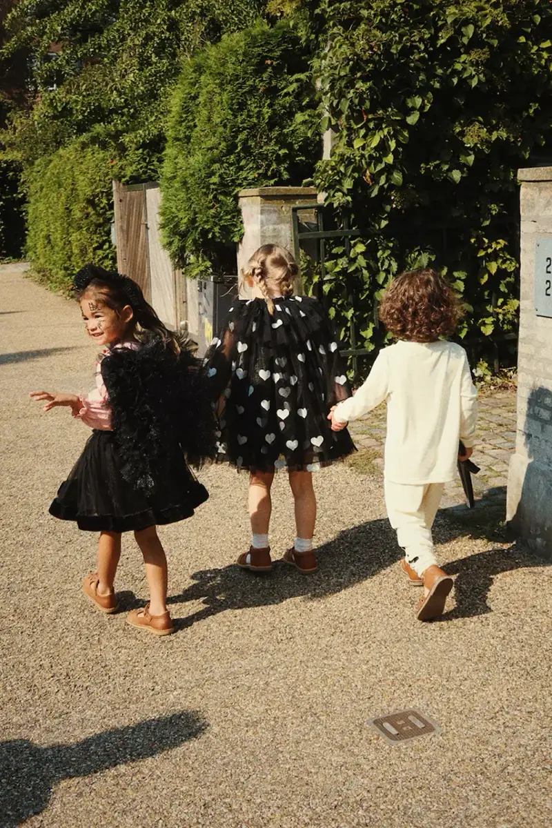 costume per bambini HALLOWEEN WITCH CAPE Nero miniatura 4