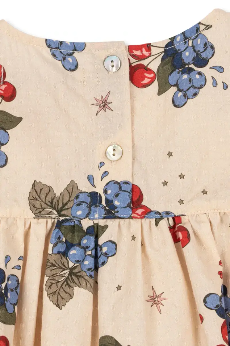 felpa in cotone bambino/a AVI LS BLOUSE GOTS Beige miniatura 3