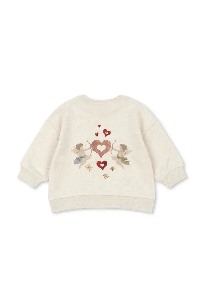 felpa in cotone bambino/a LOUPY LOU SWEAT SHIRT OCS Grigio miniatura 2