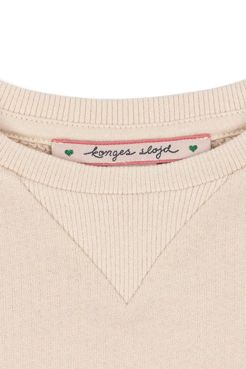 felpa in cotone neonato/a BELLI SWEAT SHIRT OCS Beige miniatura 5