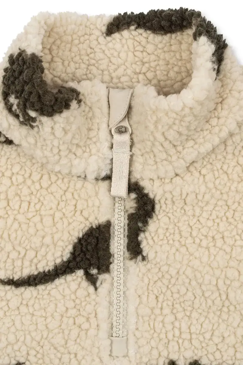 felpa per bambini JODY TEDDY HALF ZIP GRS colore beige KS104067 miniatura 3