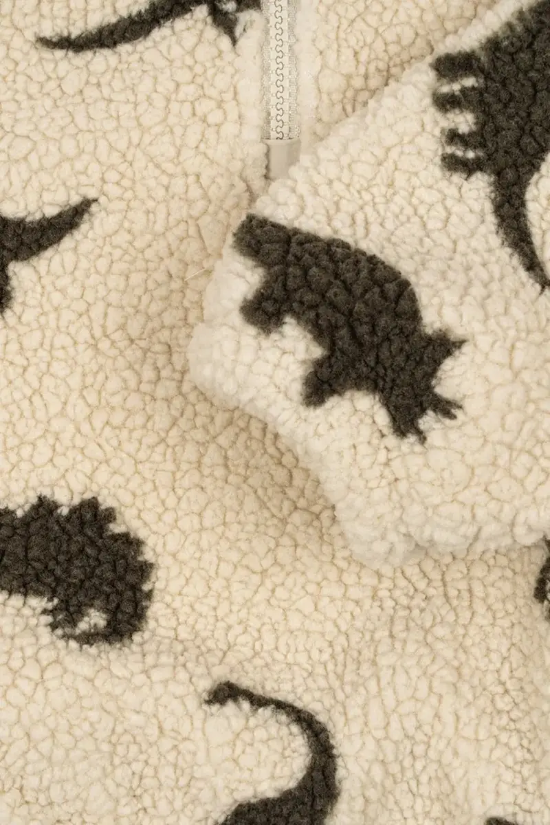 felpa per bambini JODY TEDDY HALF ZIP GRS colore beige KS104067 miniatura 4