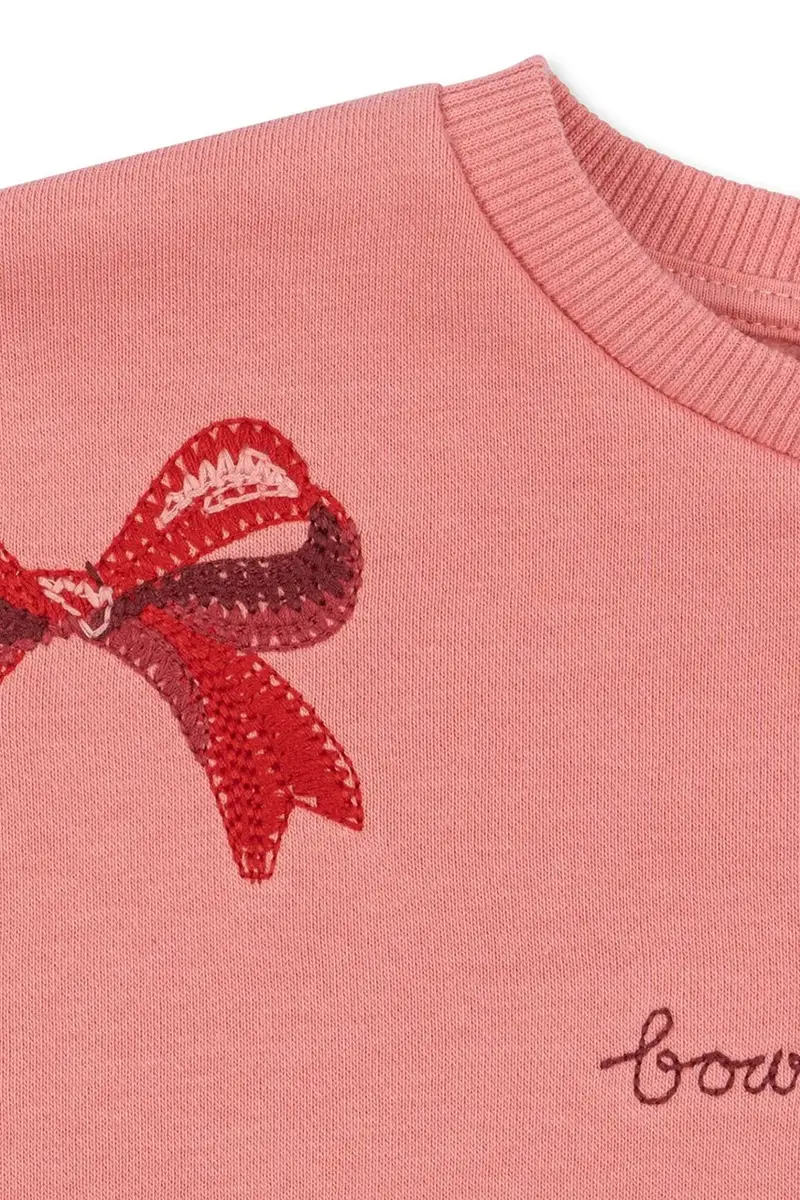 felpa per bambini LOU BOW SWEAT SHIRT OCS Rosa miniatura 3