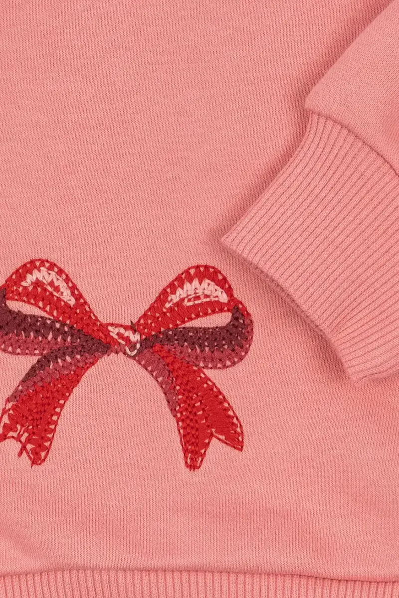felpa per bambini LOU BOW SWEAT SHIRT OCS Rosa miniatura 5