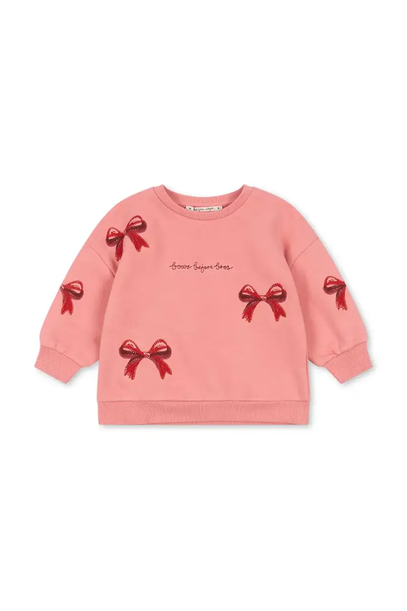 felpa per bambini LOU BOW SWEAT SHIRT OCS Rosa