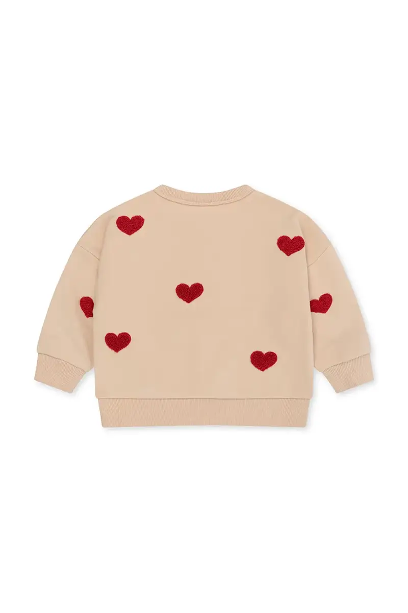 felpa per bambini LOU SWEAT SHIRT GOTS Beige miniatura 2