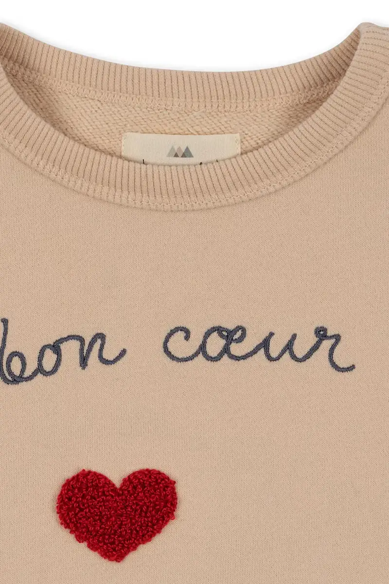 felpa per bambini LOU SWEAT SHIRT GOTS Beige miniatura 3