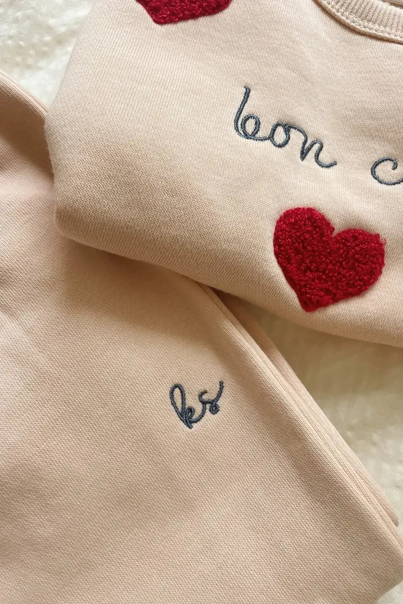 felpa per bambini LOU SWEAT SHIRT GOTS Beige miniatura 5