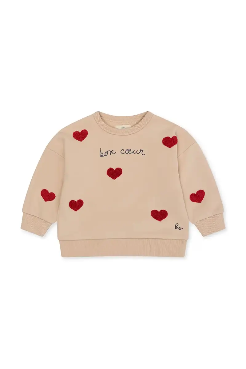 felpa per bambini LOU SWEAT SHIRT GOTS Beige