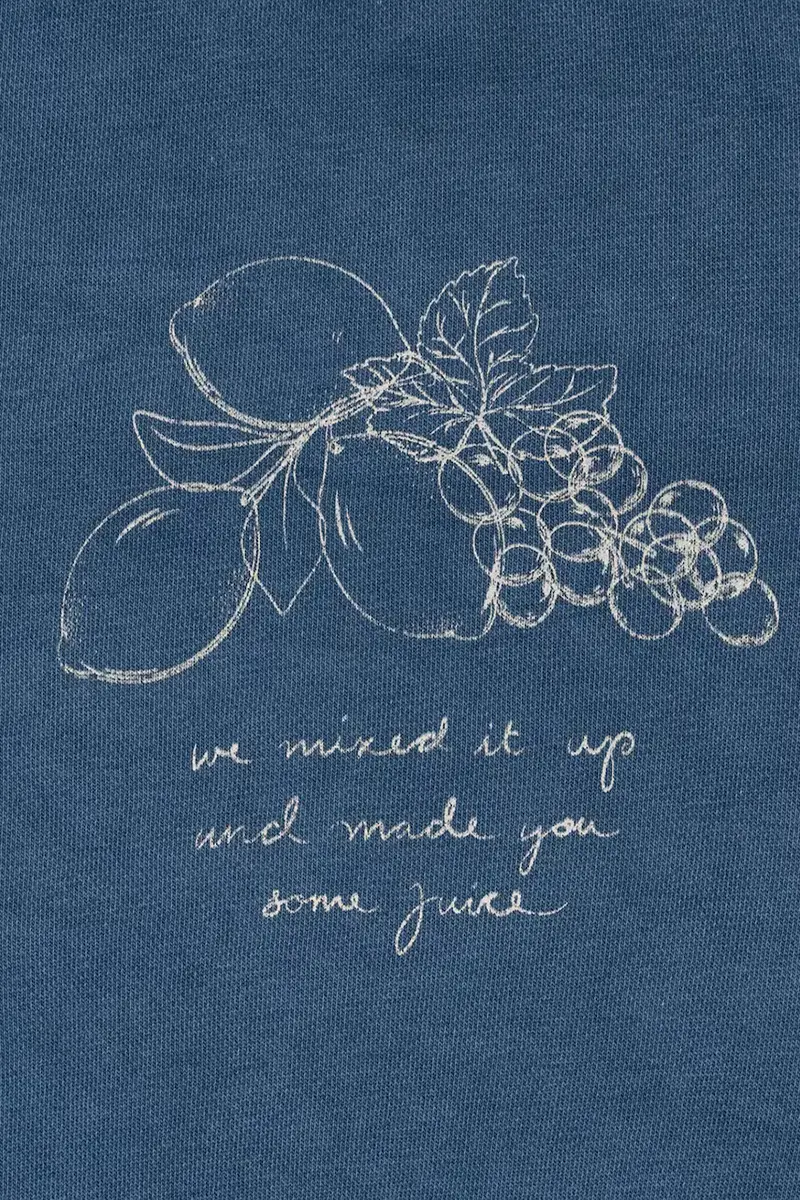 felpa per bambini LOU WASHED SWEAT SHIRT OCS Blu navy miniatura 3