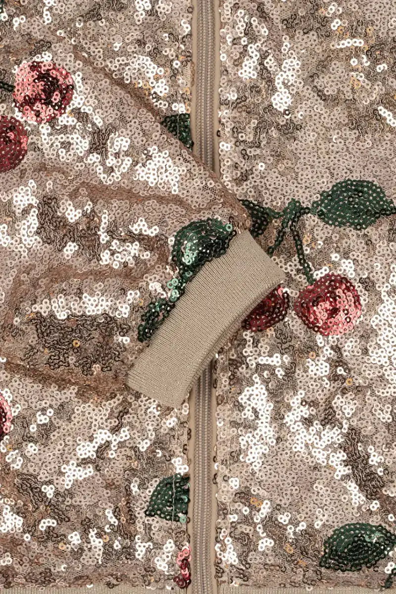 giacca bomber bambini STARLA SEQUIN JACKET Oro miniatura 3