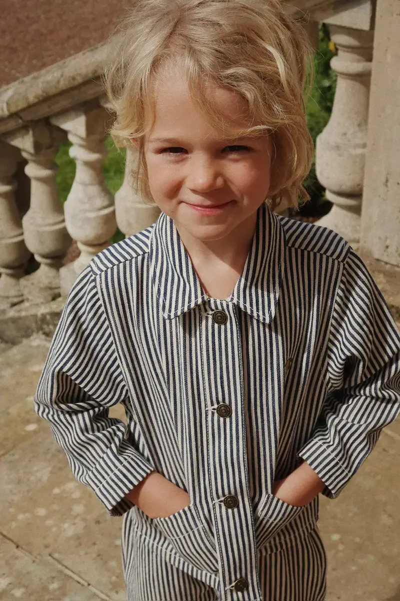 giacca jeans bambino/a FENDER JACKET GOTS colore nero KS102805