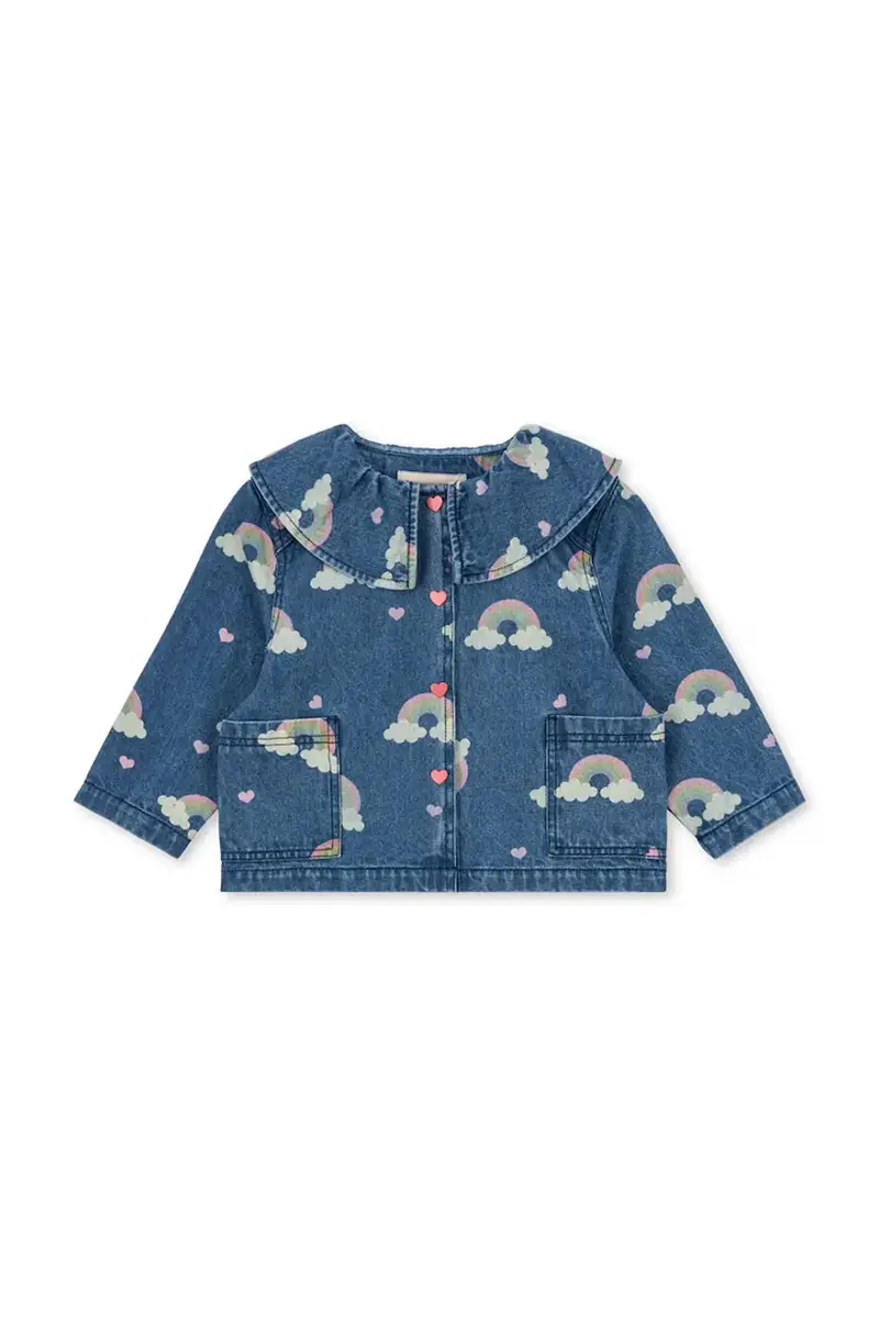 giacca jeans bambino/a MAGOT DENIM SHIRT GOTS colore blu navy KS103883