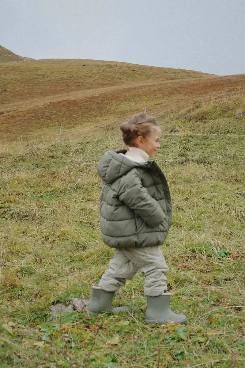 giacca per bambini ALPI JACKET GRS colore verde KS103439