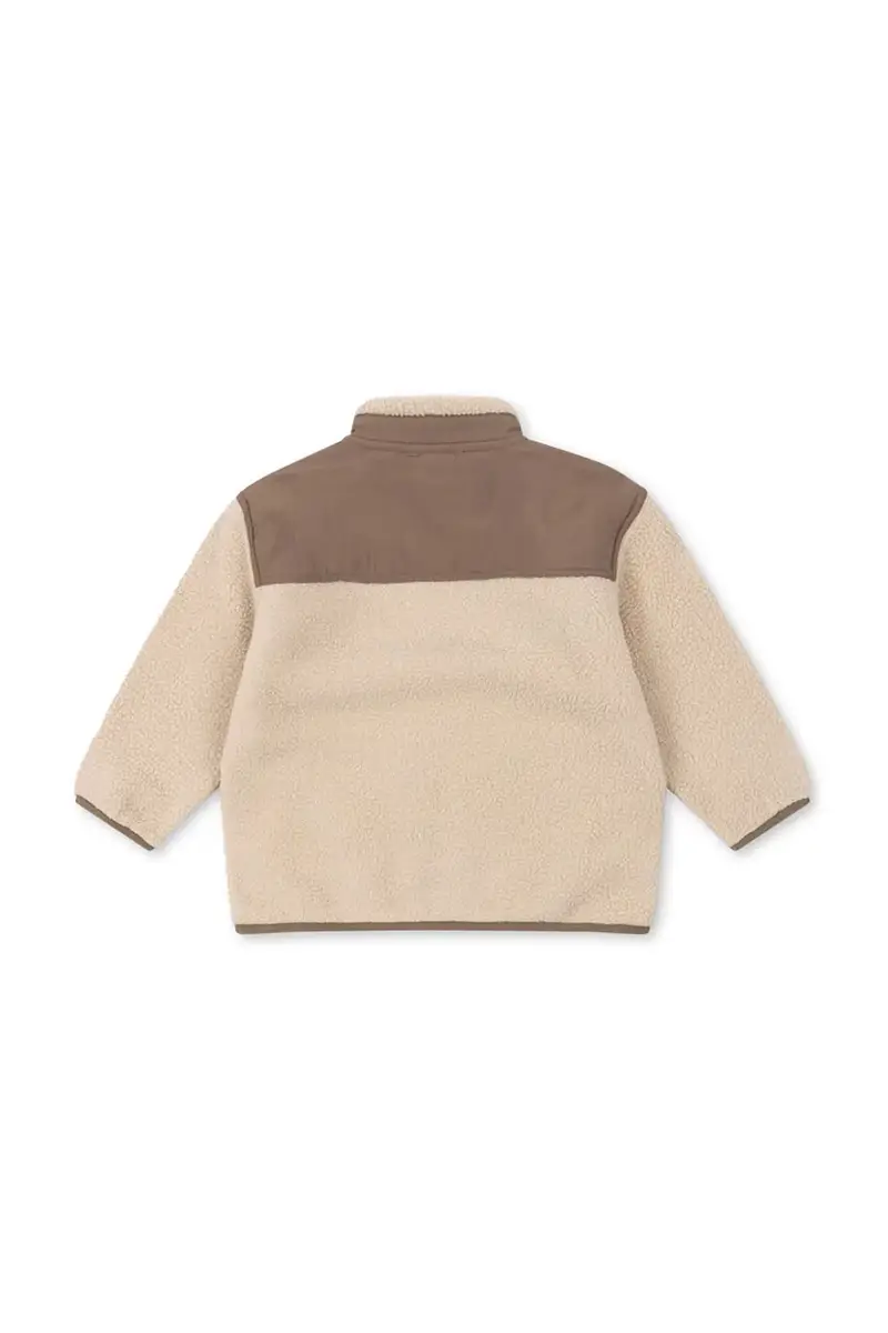 giacca per bambini FLYNN FLEECE JACKET GRS colore beige KS103464 miniatura 3