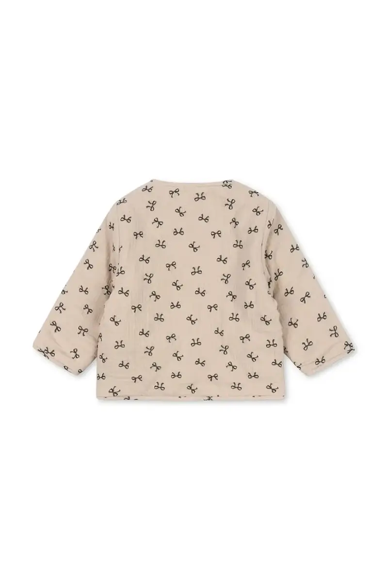 giacca per bambini in cotone COCO PADDED JACKET colore beige KS103759 miniatura 3