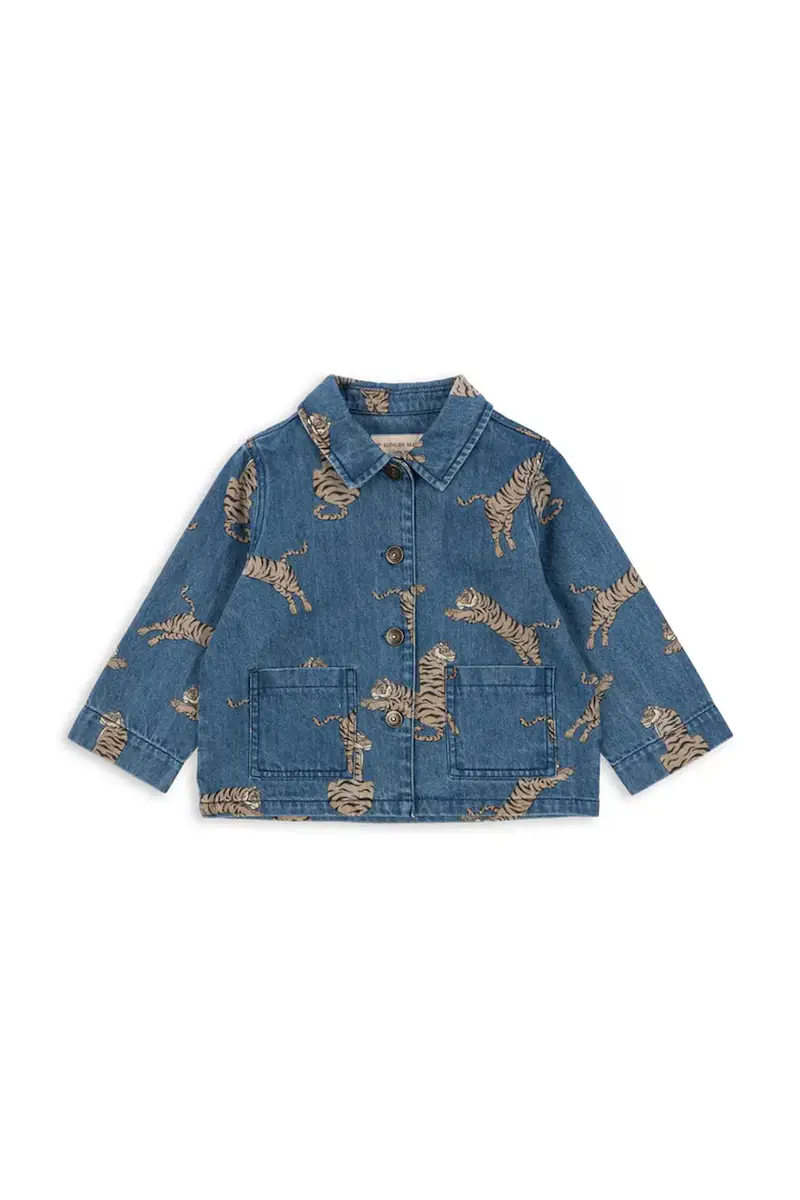 giacca per bambini in cotone MAGOT JACKET GOTS colore blu navy KS103886