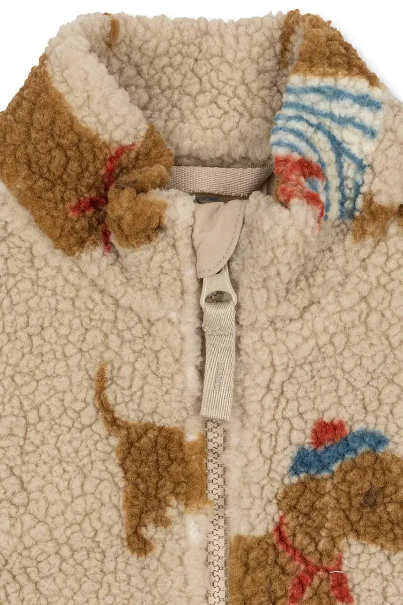 giacca per bambini JODY TEDDY JACKET GRS Beige miniatura 4