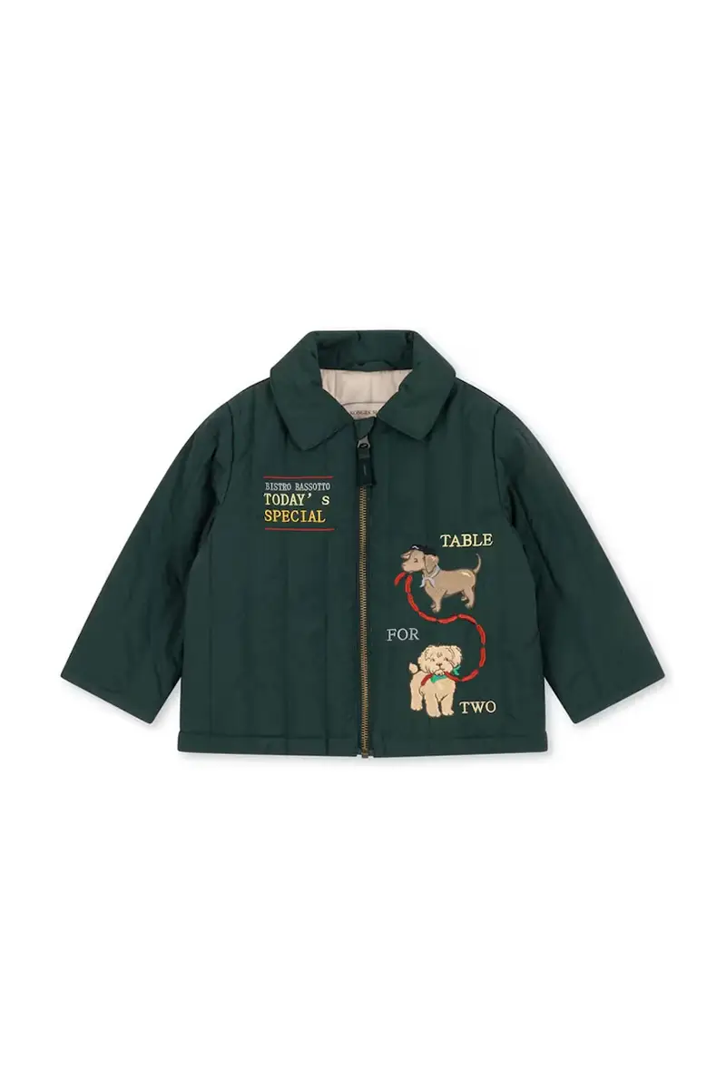 giacca per bambini JUNO COLLAR JACKET Verde miniatura 2